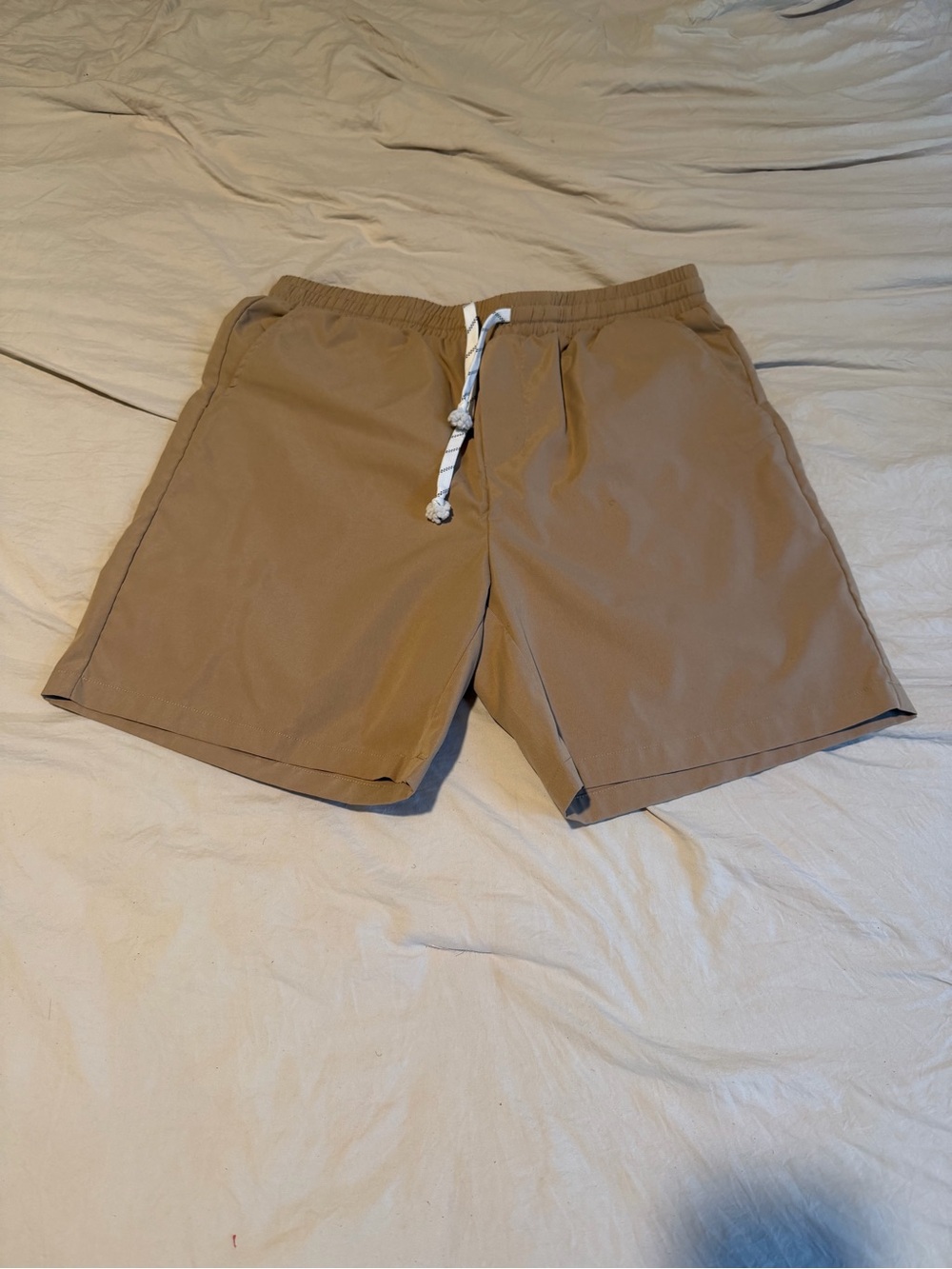 Source Unknown Tan Men's Flat Front Shorts